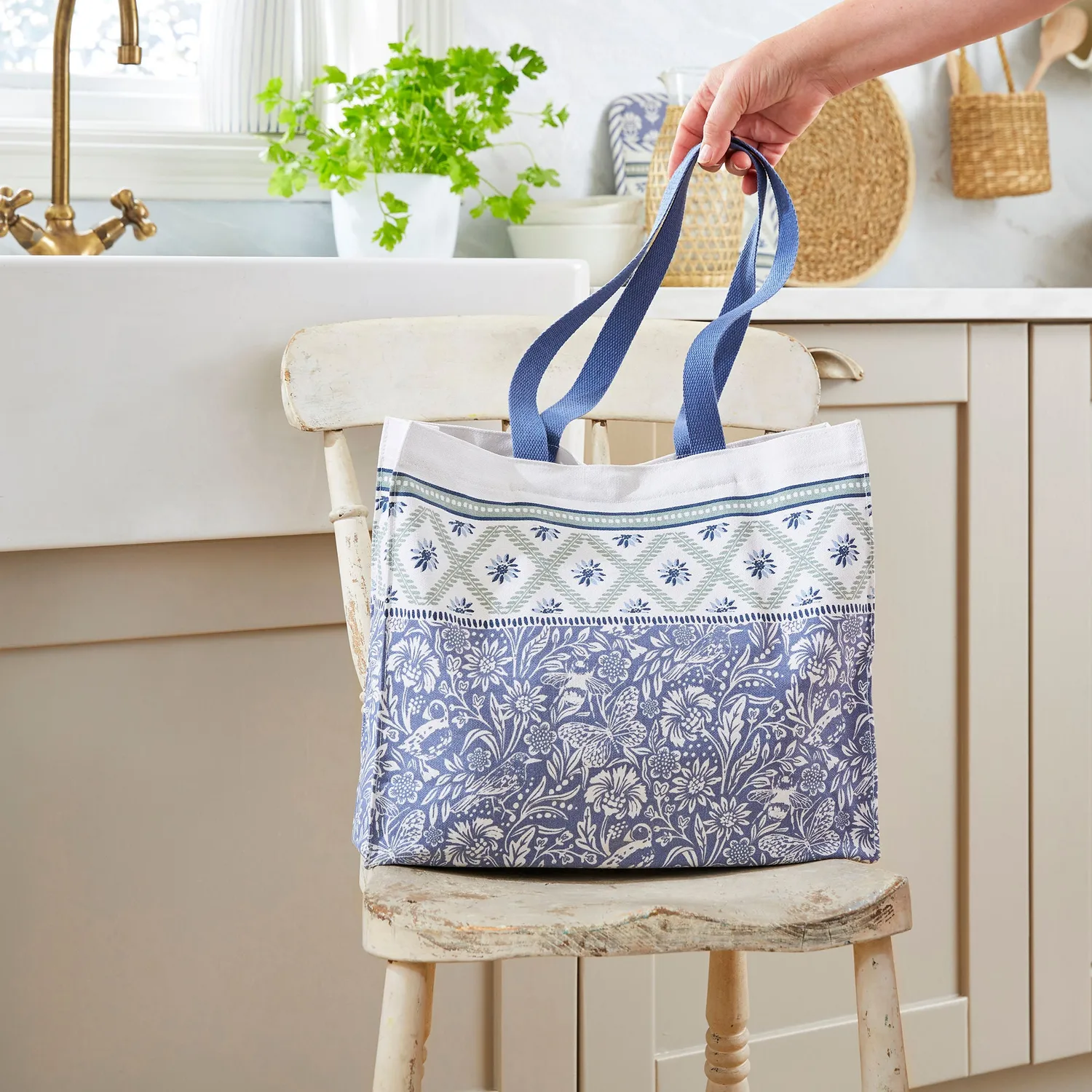 Ulster Weavers Coastal Treasures skuldertaske blå