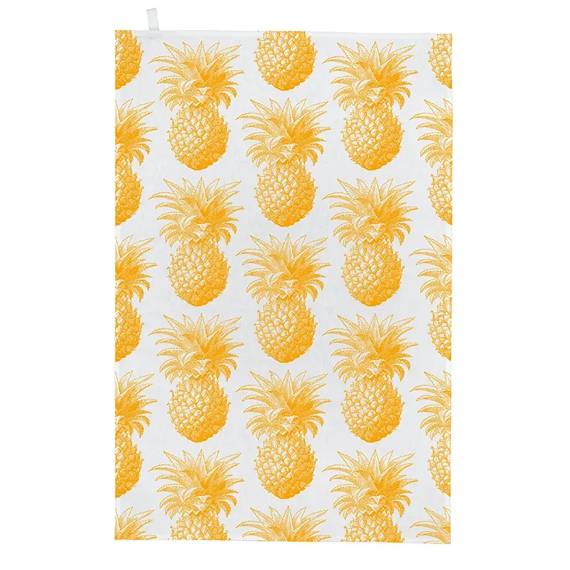 Thornback & Peel Yellow Pineapple viskestykke 50x70 ananas