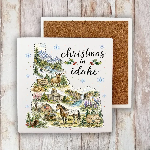 Avery Lane Gifts Christmas in Idaho bordskåner sten 10 cm