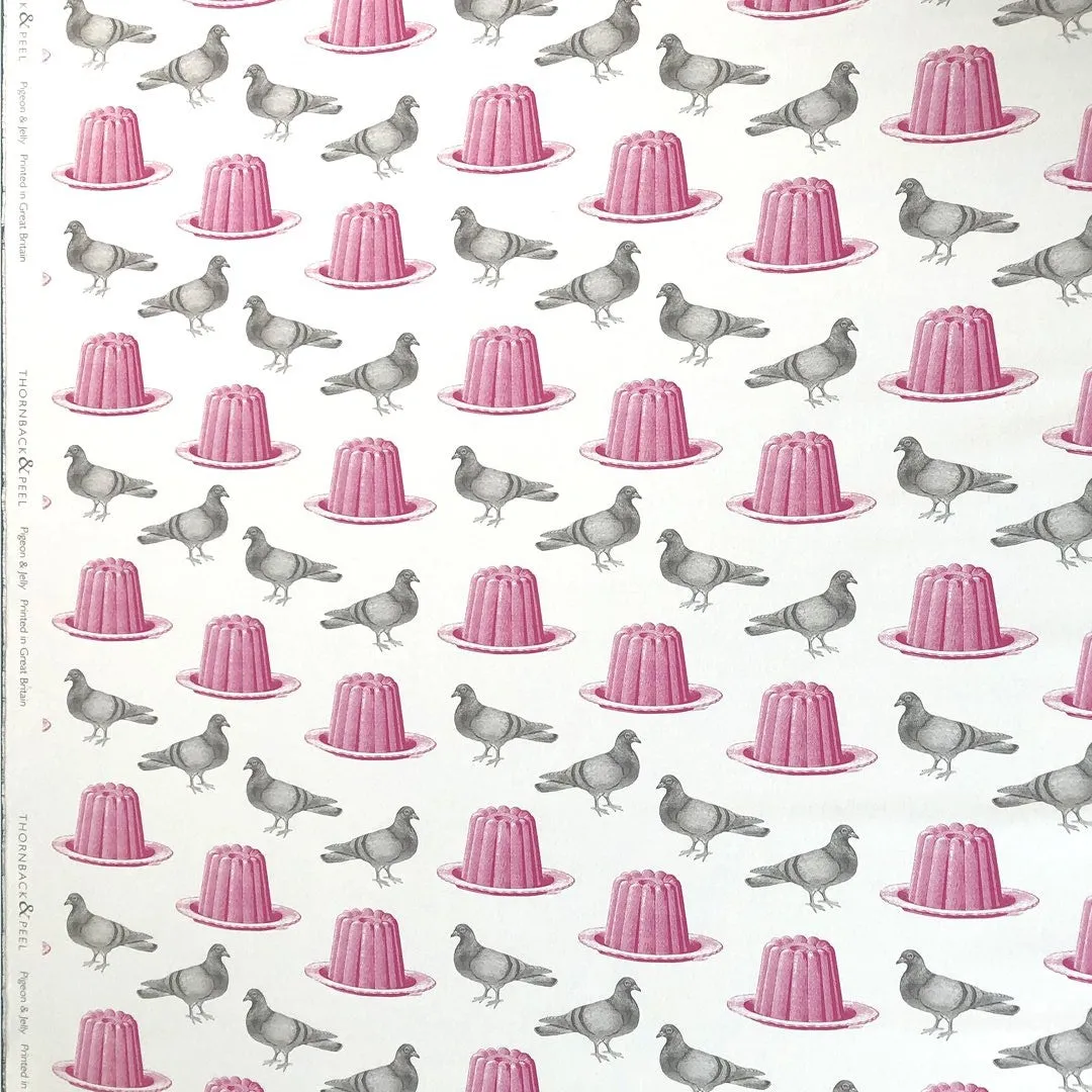Thornback & Peel Pigeon & Jelly møbelstof grå pink