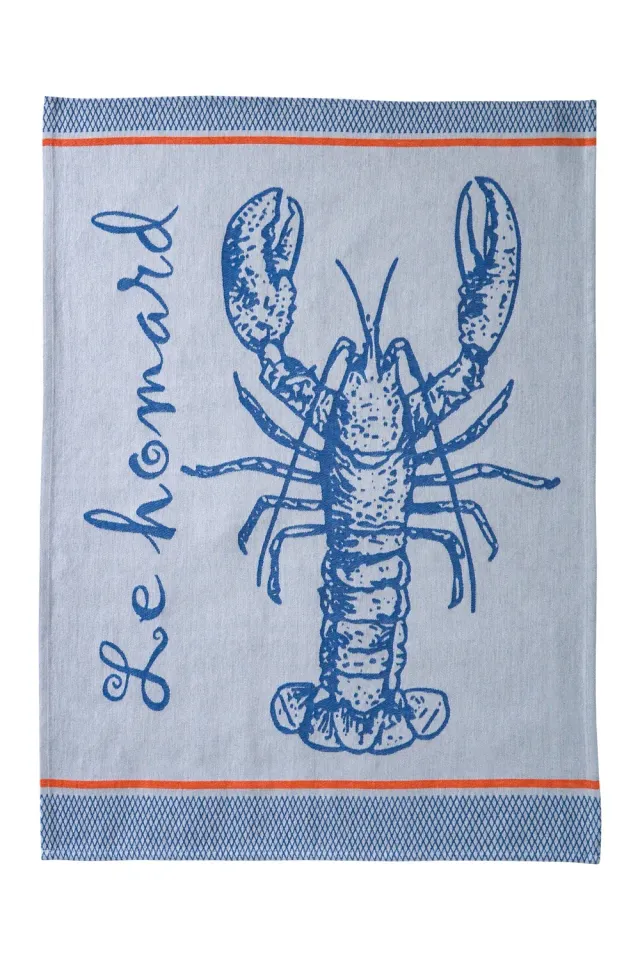 Coucke Fishing viskestykke bla 50x75 cm bomuld