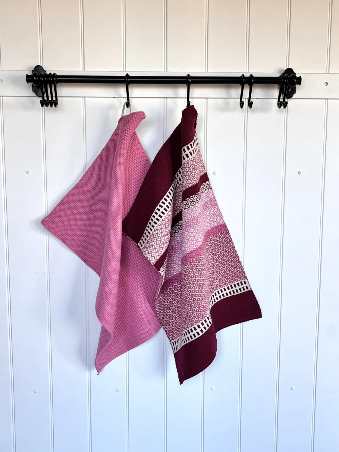 Solwang Restgarn jacquard håndklæde berry OEKO-TEX