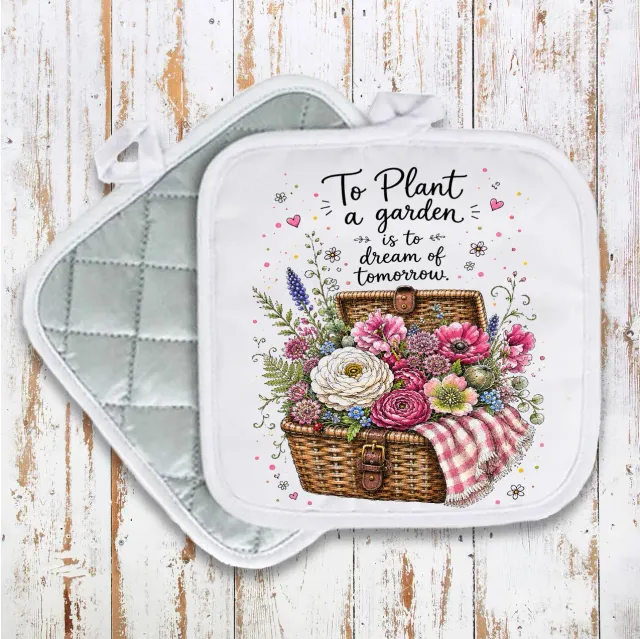 Avery Lane Gifts Plant a Garden grydelap blomster