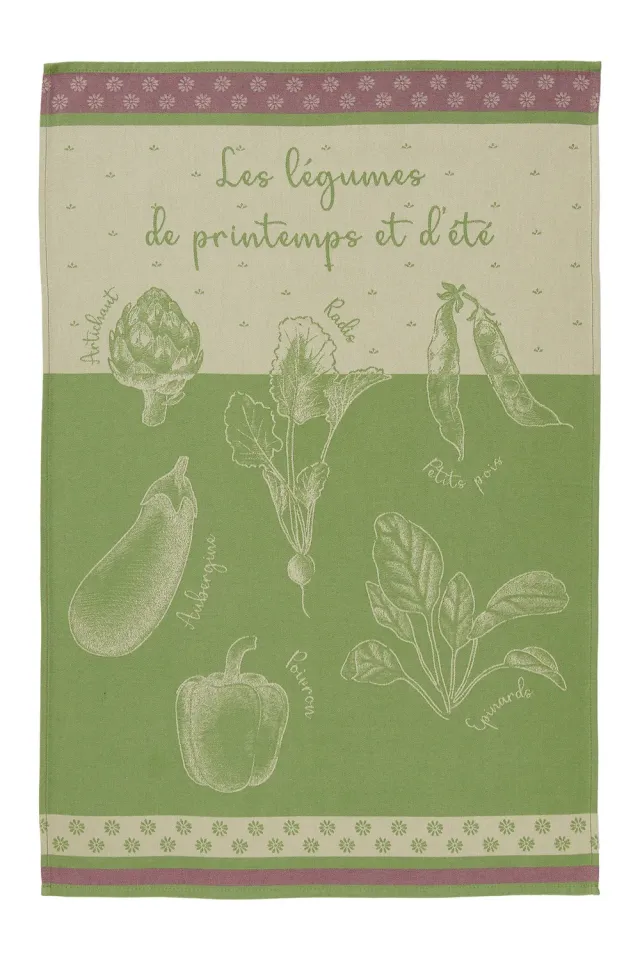 Coucke Summer Vegetable Garden viskestykke grøn