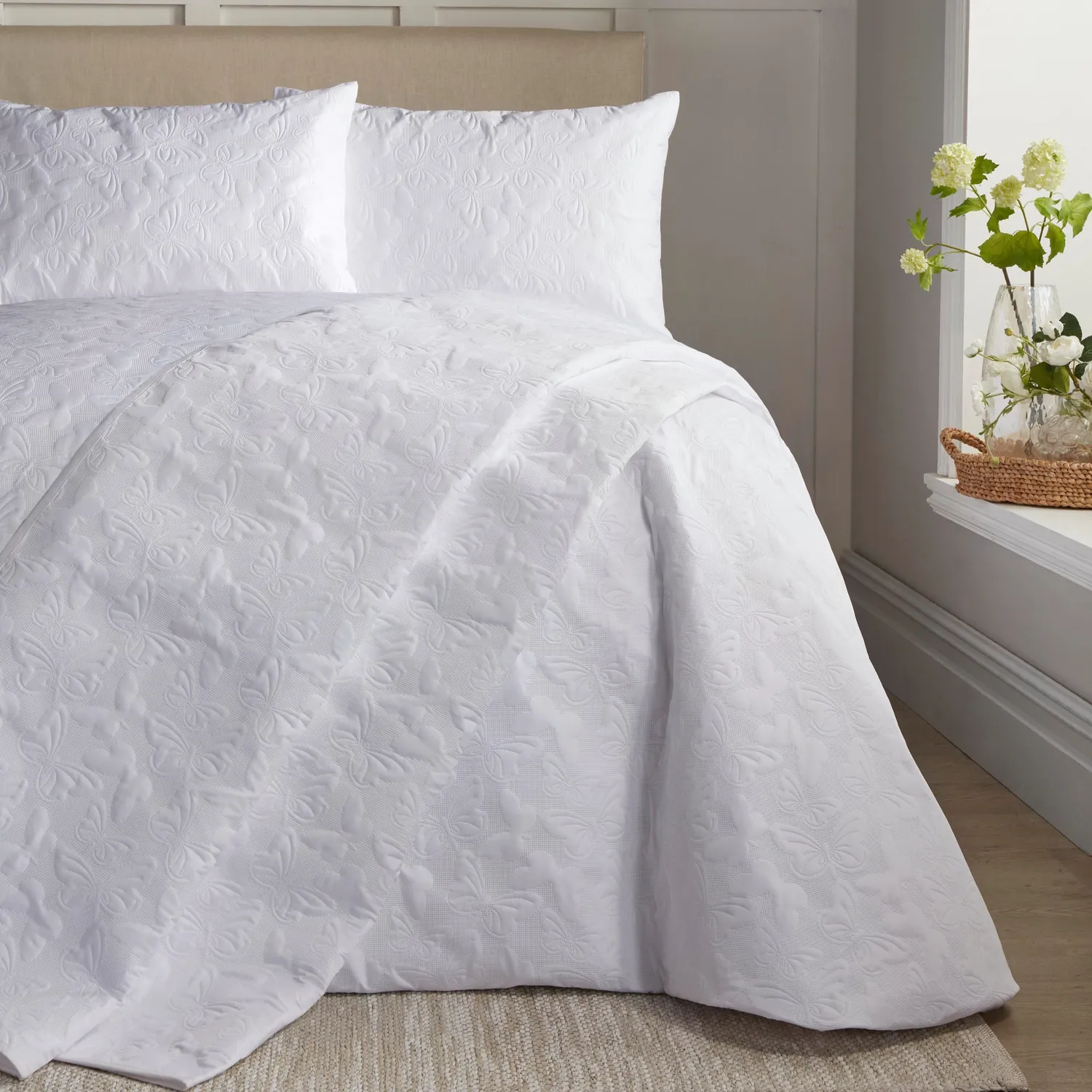 Ulster Weavers Butterfly Garden sengetøjssæt hvid microfiber
