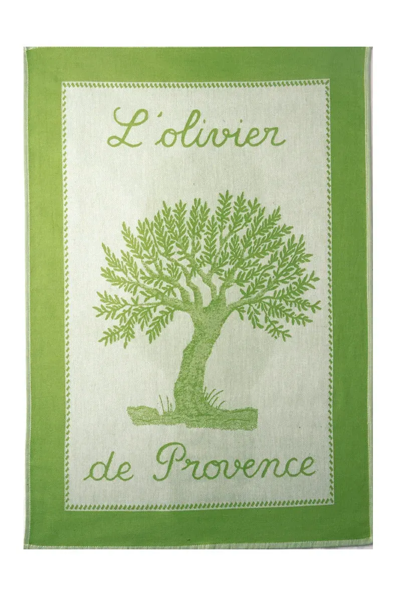 Coucke Provence Oliventræ viskestykke graa 50x75 cm