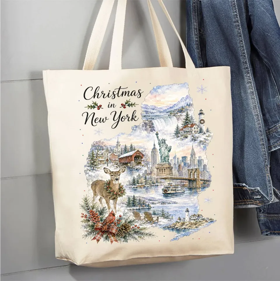 Avery Lane Gifts Christmas in New York mulepose kort bomuld