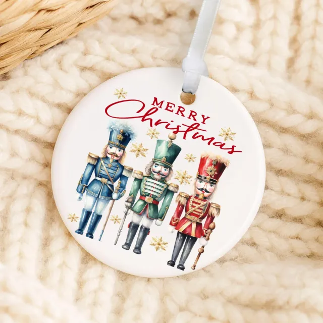 Avery Lane Gifts Merry Christmas Nutcrackers julepynt porcelæn