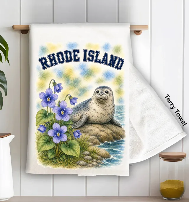 Avery Lane Gifts Rhode Island viskestykke frotté fugl