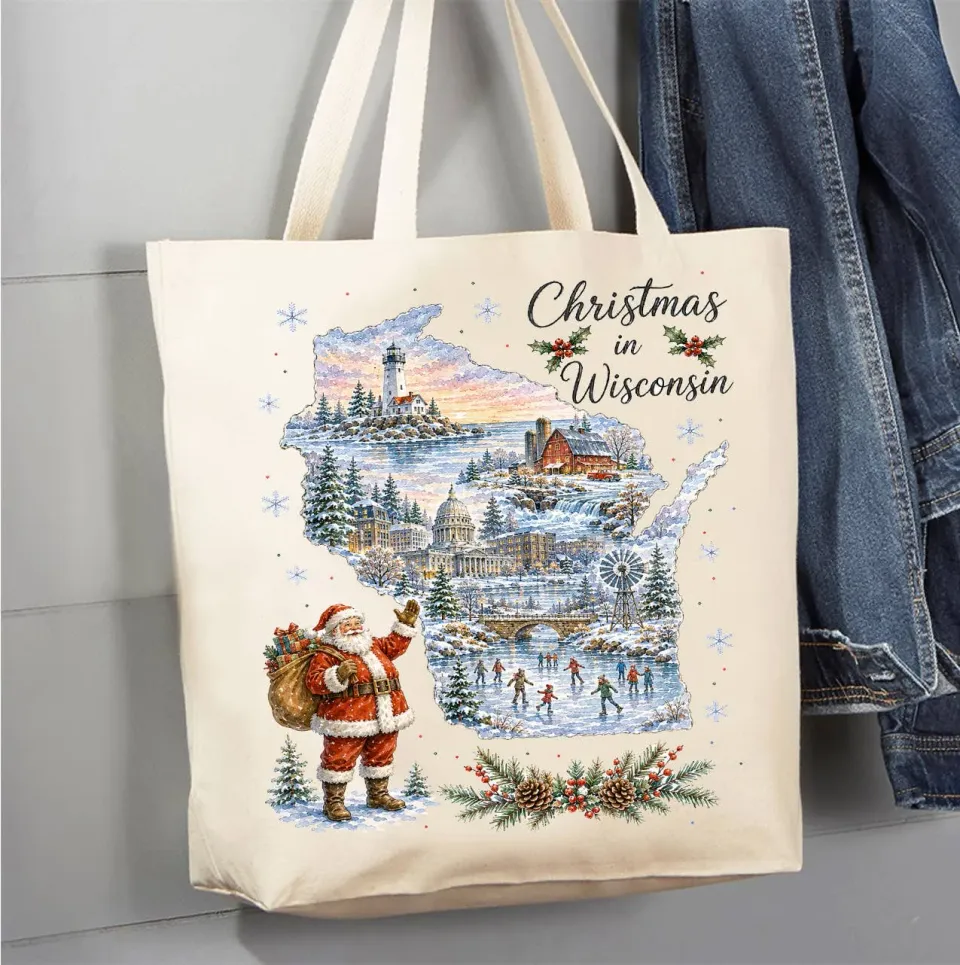 Avery Lane Gifts Christmas Wisconsin mulepose bomuld 41x38 cm