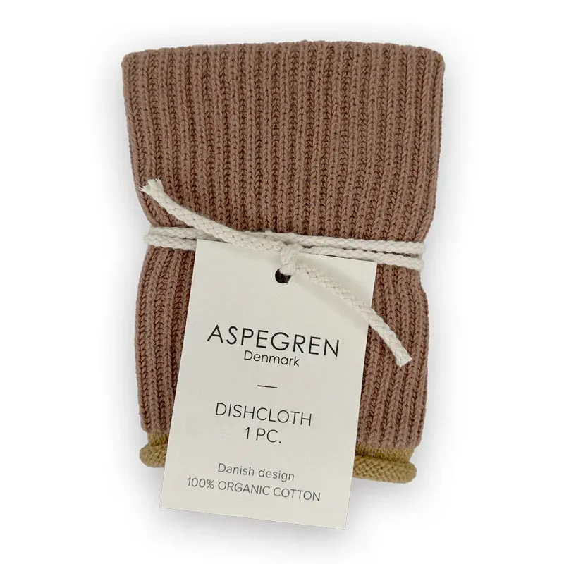 AspEgren Ripple karklud Rootbeer 26x26 cm 1 stk strikket