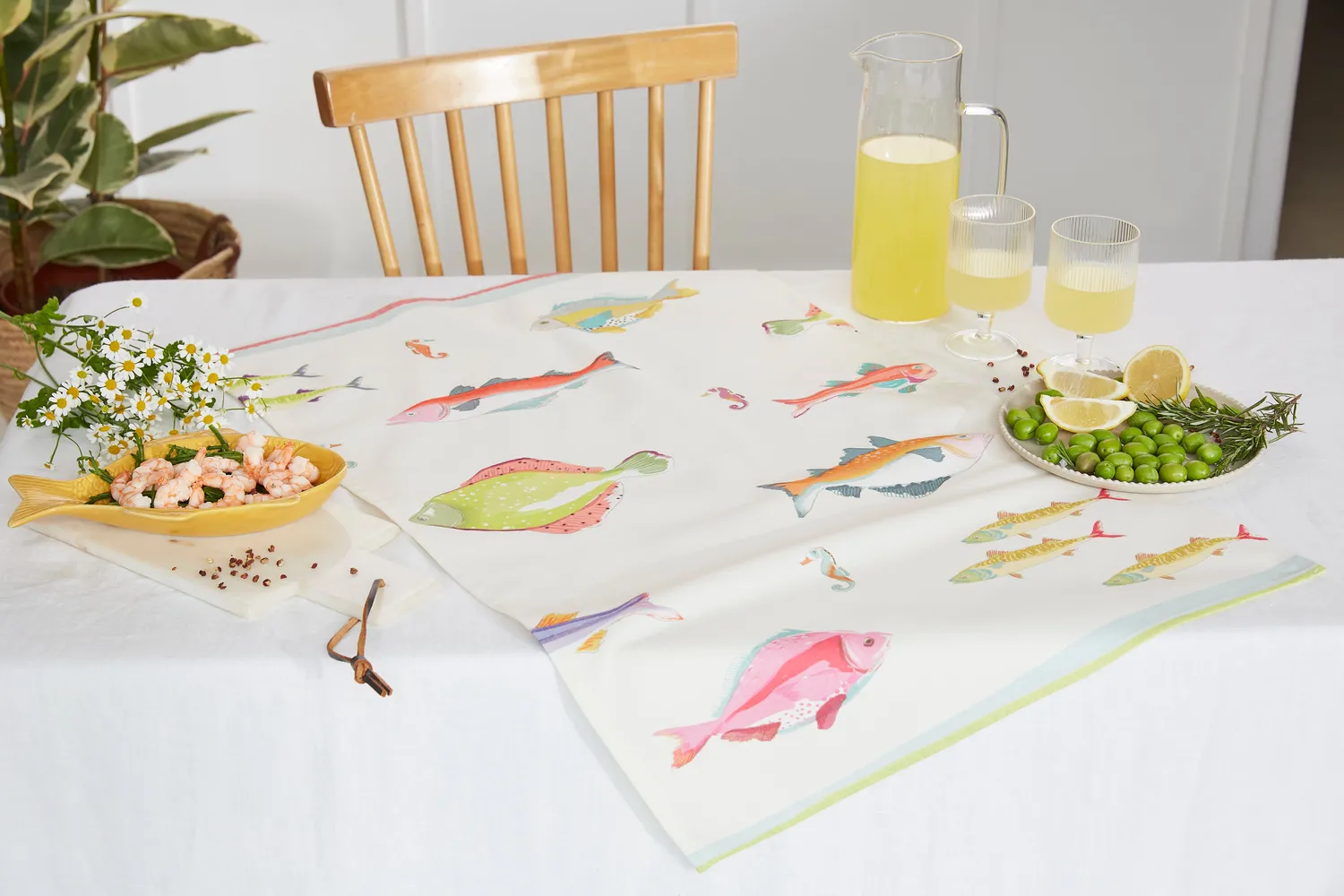 Coucke Diving viskestykke beige 50x75 cm bomuld