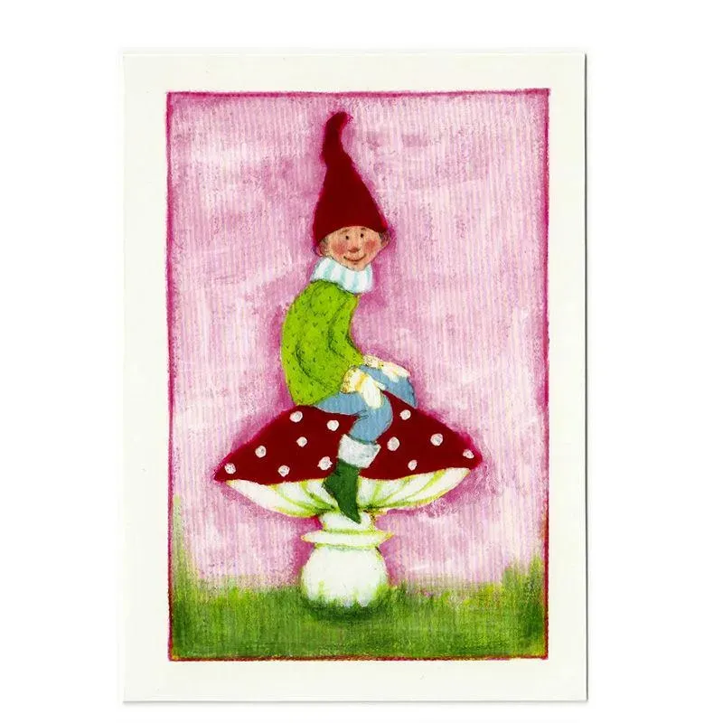 AspEgren Pixy on Mushroom postkort 2 stk papir