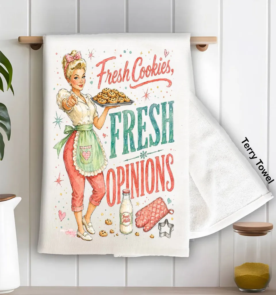 Avery Lane Gifts Fresh Cookies viskestykke bomuld frotté
