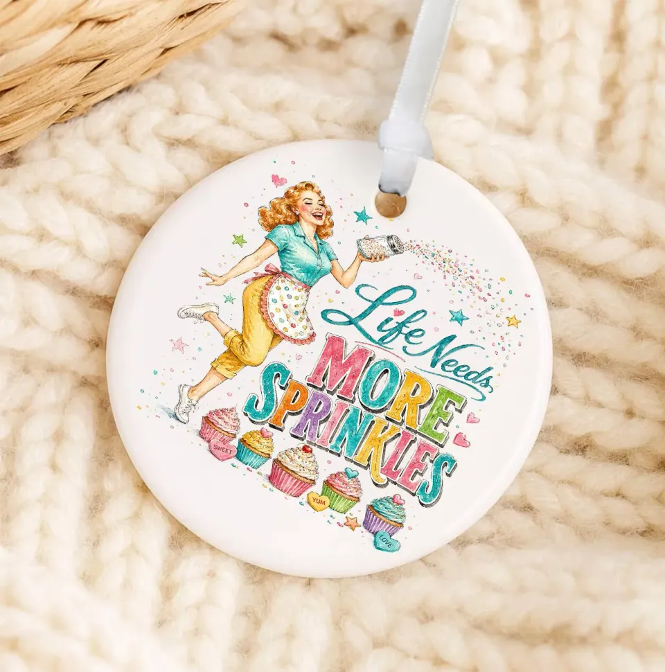 Avery Lane Gifts Sprinkles juleornament porcelæn 7,6 cm