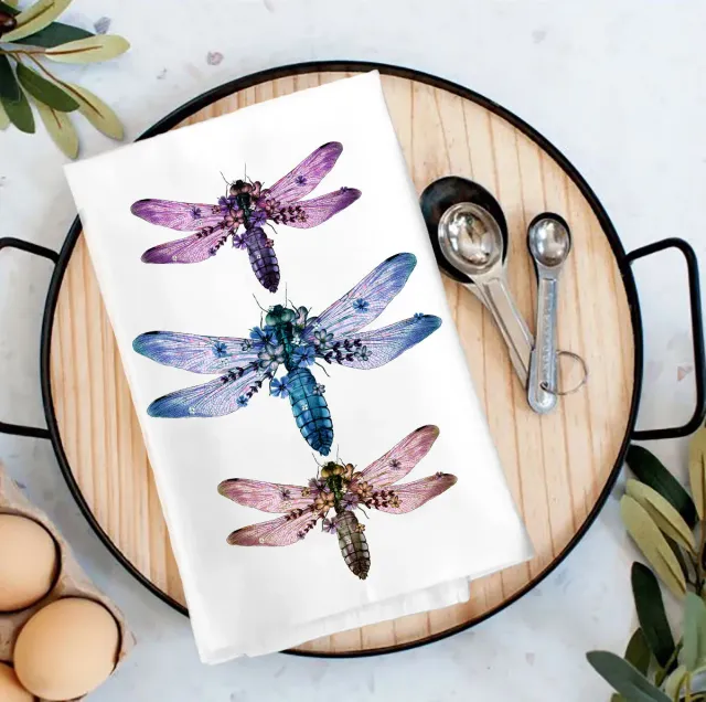 Avery Lane Gifts Vintage Dragonflies viskestykke bomuld