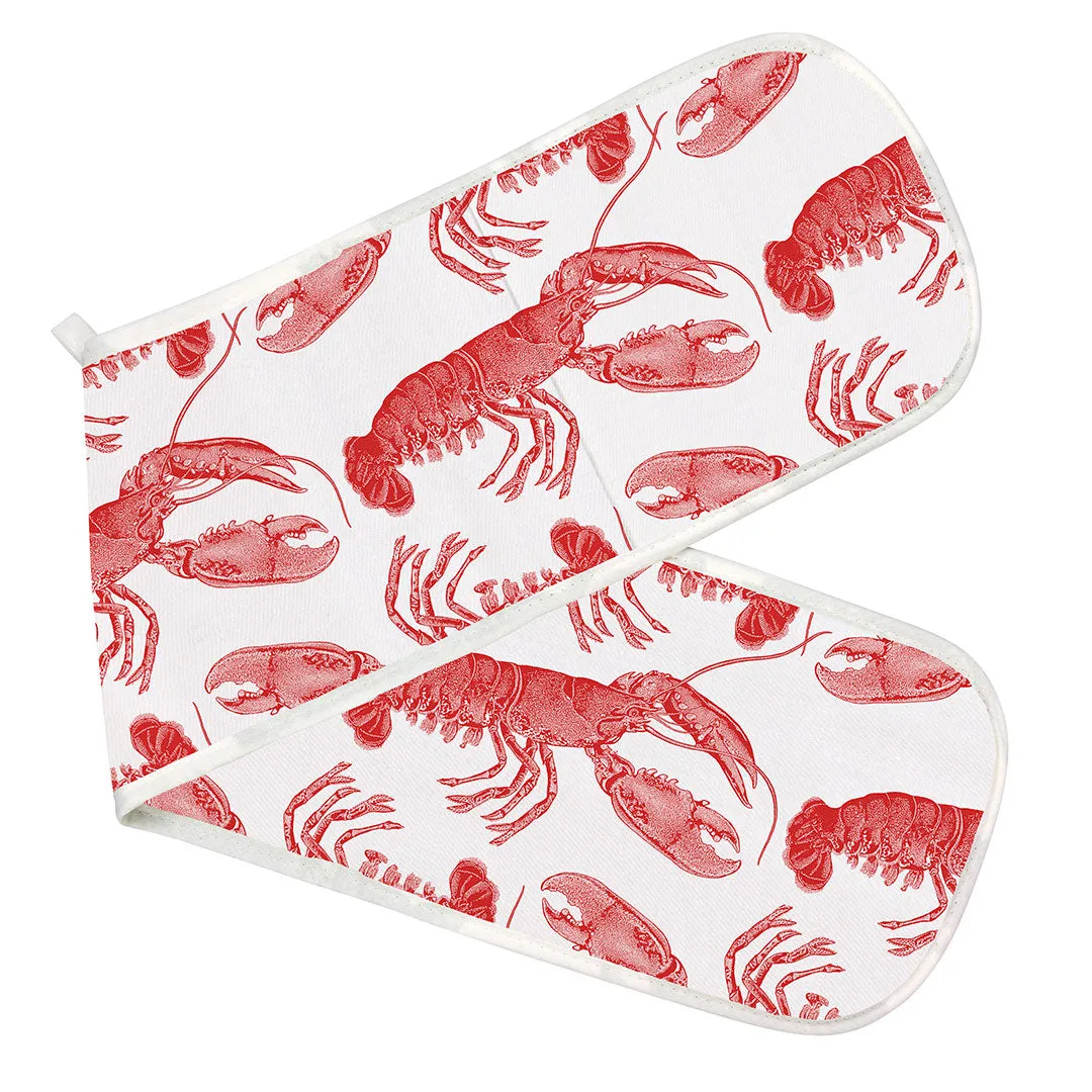 Thornback & Peel Lobster ovnhandske dobbelt koralrød bomuld