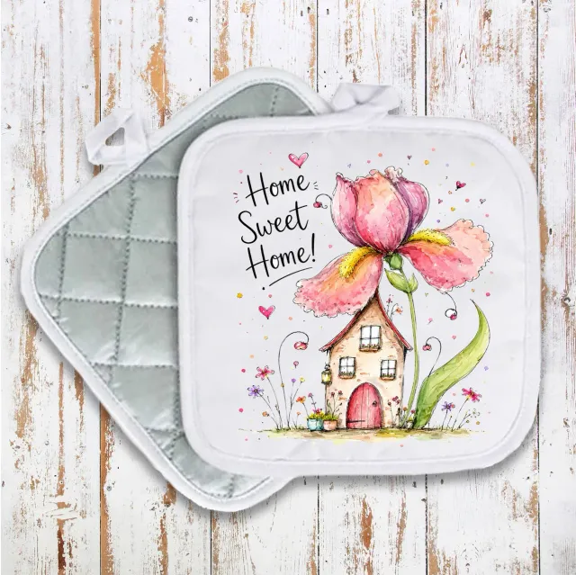 Avery Lane Home Sweet Home grydelap 20x20 cm blomster