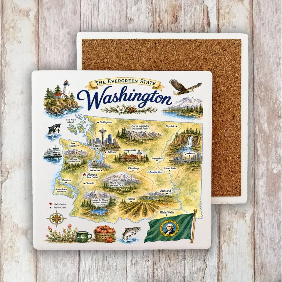 Avery Lane Gifts Washington bordskåner sten 10 cm
