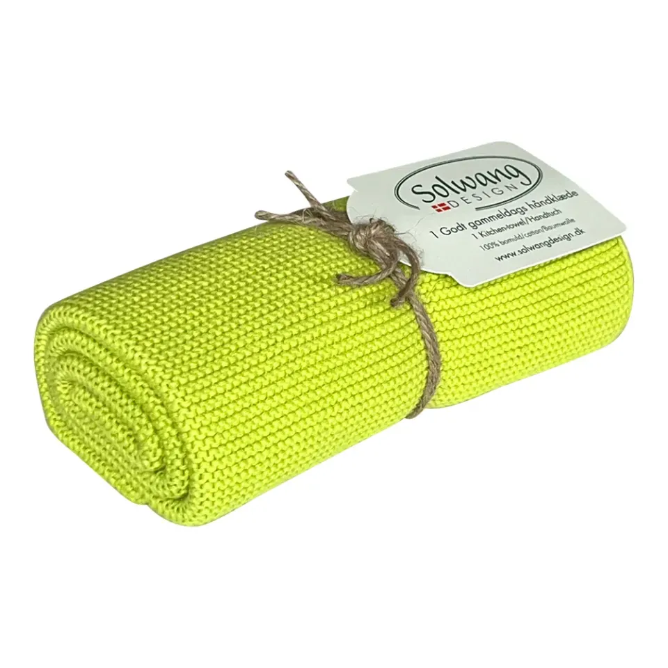 Solwang Lime håndklæde 1 stk økologisk bomuld