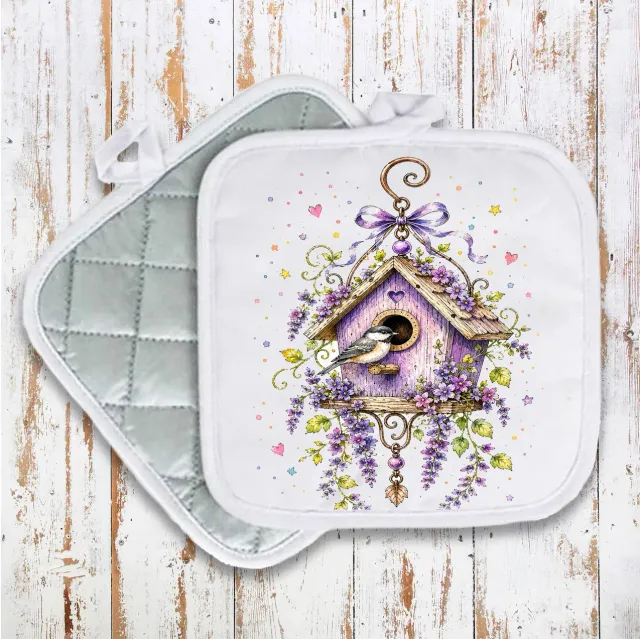 Avery Lane Gifts Birdhouse grydelap bomuld 20x20 cm