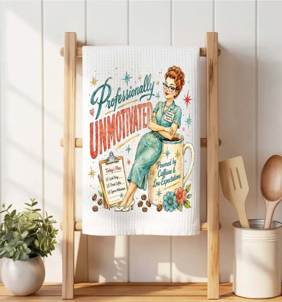 Avery Lane Gifts Housewives Professionally Unmotivated viskestykke vaffel