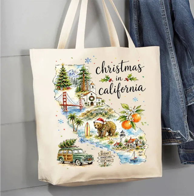 Avery Lane Gifts Christmas California mulepose bomuld 41x38