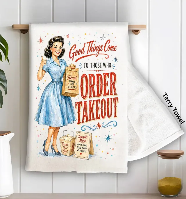 Avery Lane Gifts Takeout viskestykke terry bomuld 71x46 cm