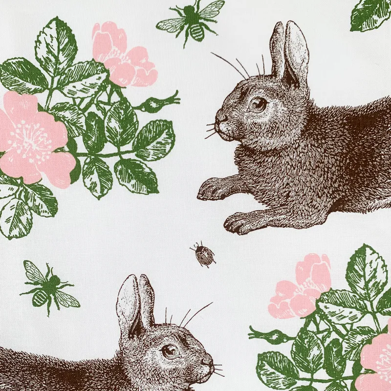 Thornback & Peel Rabbit & Rose mulepose canvas