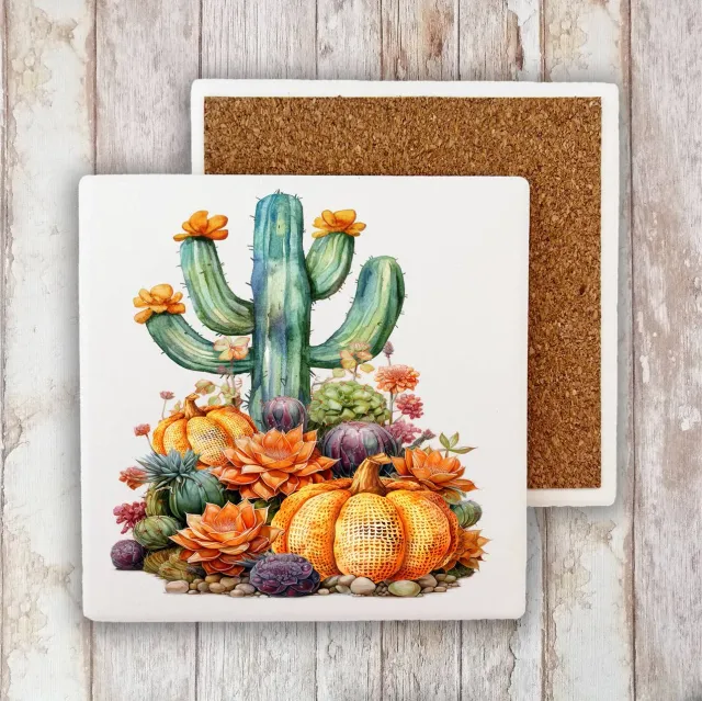 Avery Lane Gifts Fall Pumpkin Saratoga coaster 10x10 cm sten