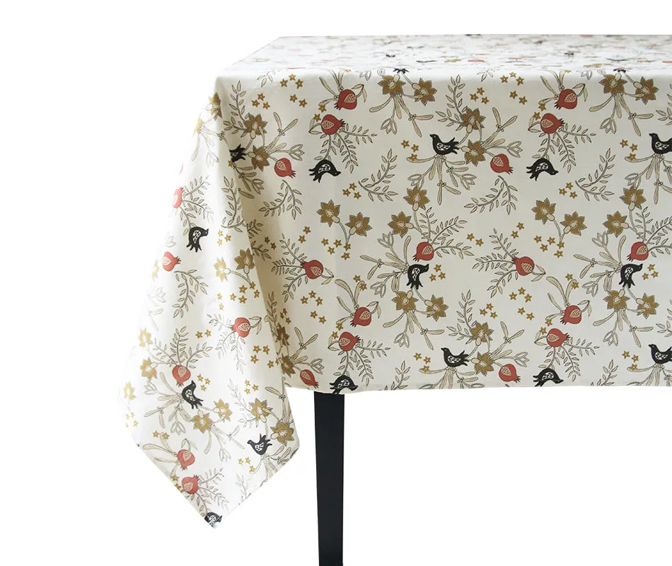 Coucke Pomegranate dug bomuld hør kaki 160x240 cm