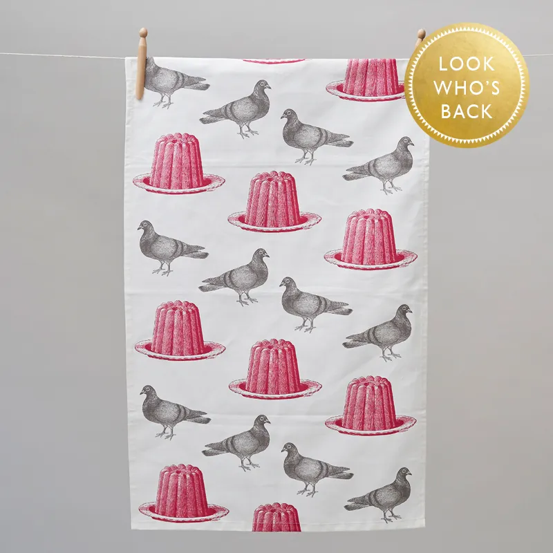 Thornback & Peel Pigeon & Pink Jelly viskestykke 47x77 cm pink