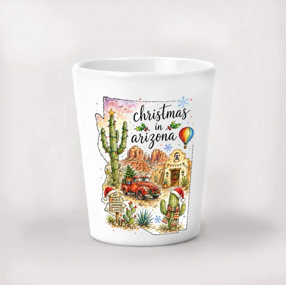 Avery Lane Gifts Arizona shotglas jul kort keramik