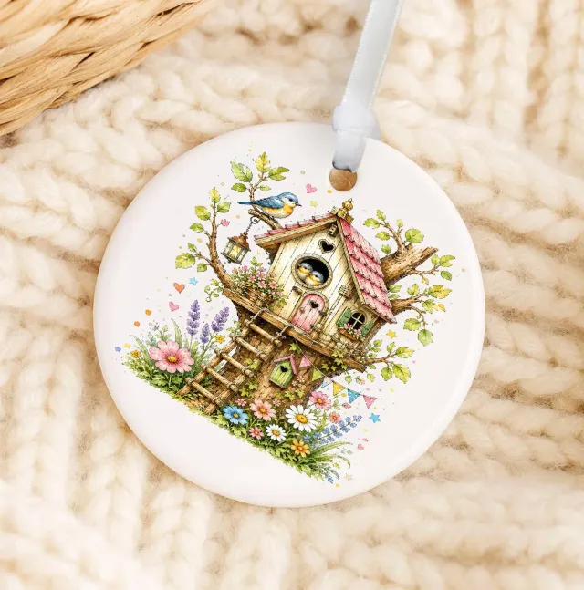 Avery Lane Gifts Spring Birds porcelænsornament 7,6 cm fugle