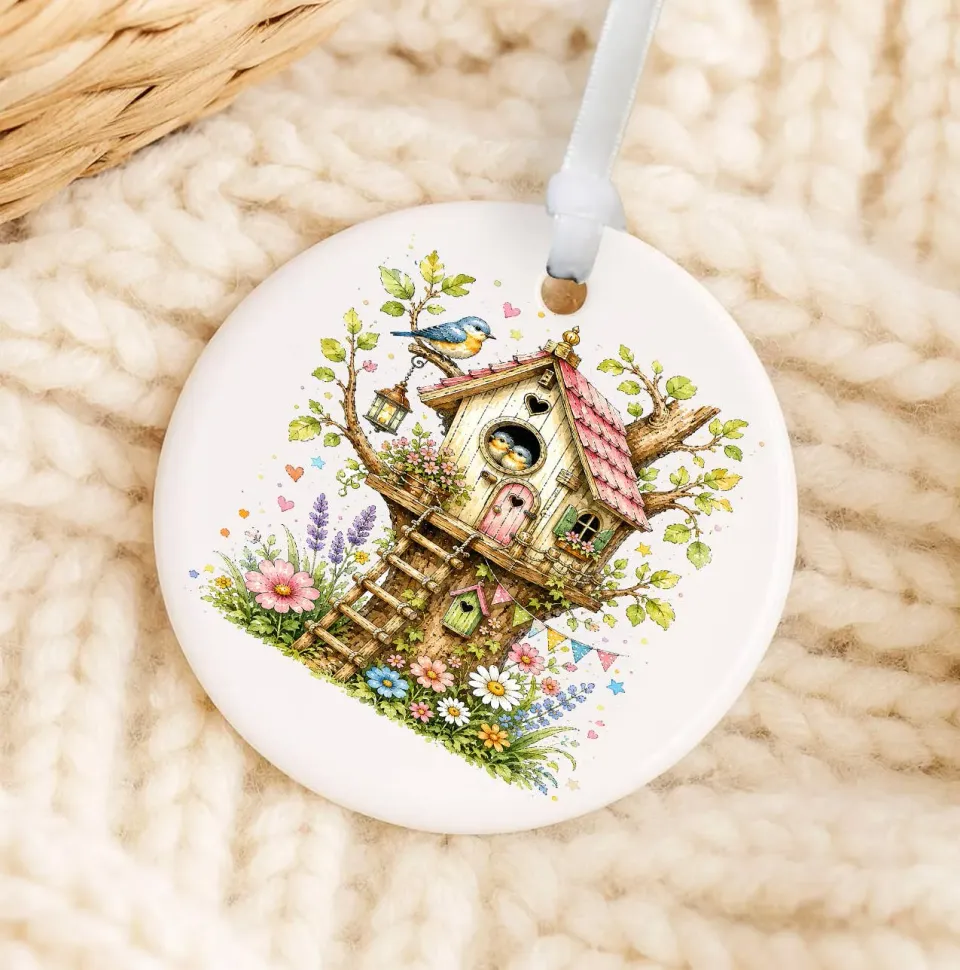 Avery Lane Gifts Spring Birds porcelænsornament 7,6 cm fugle