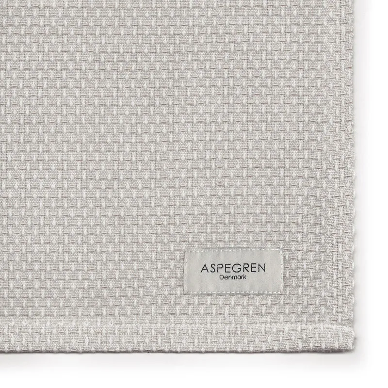 AspEgren Gastro viskestykker Light Gray 50x70 cm 2 stk økologisk