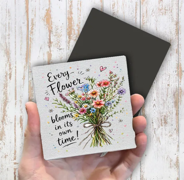 Avery Lane Gifts Flowers Blooms køleskabsmagnet 10x10 cm