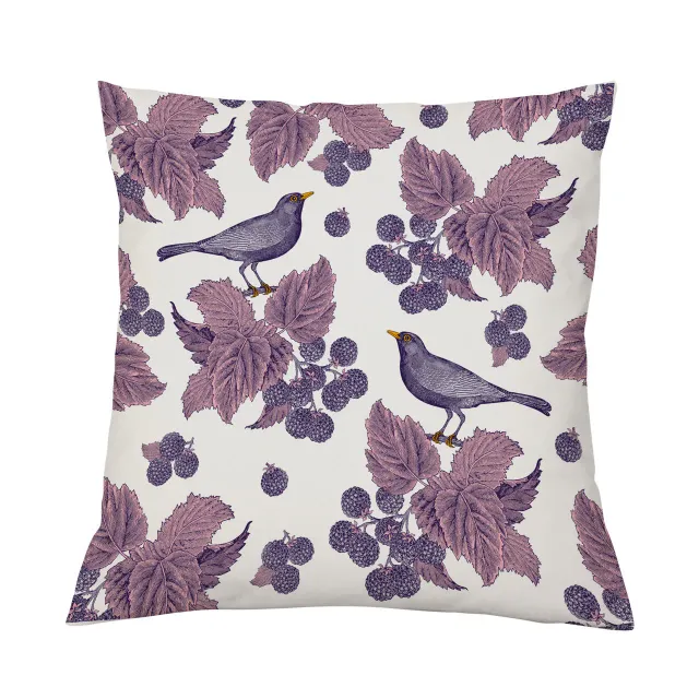Thornback & Peel Blackbird & Bramble pudebetræk 45x45 hør