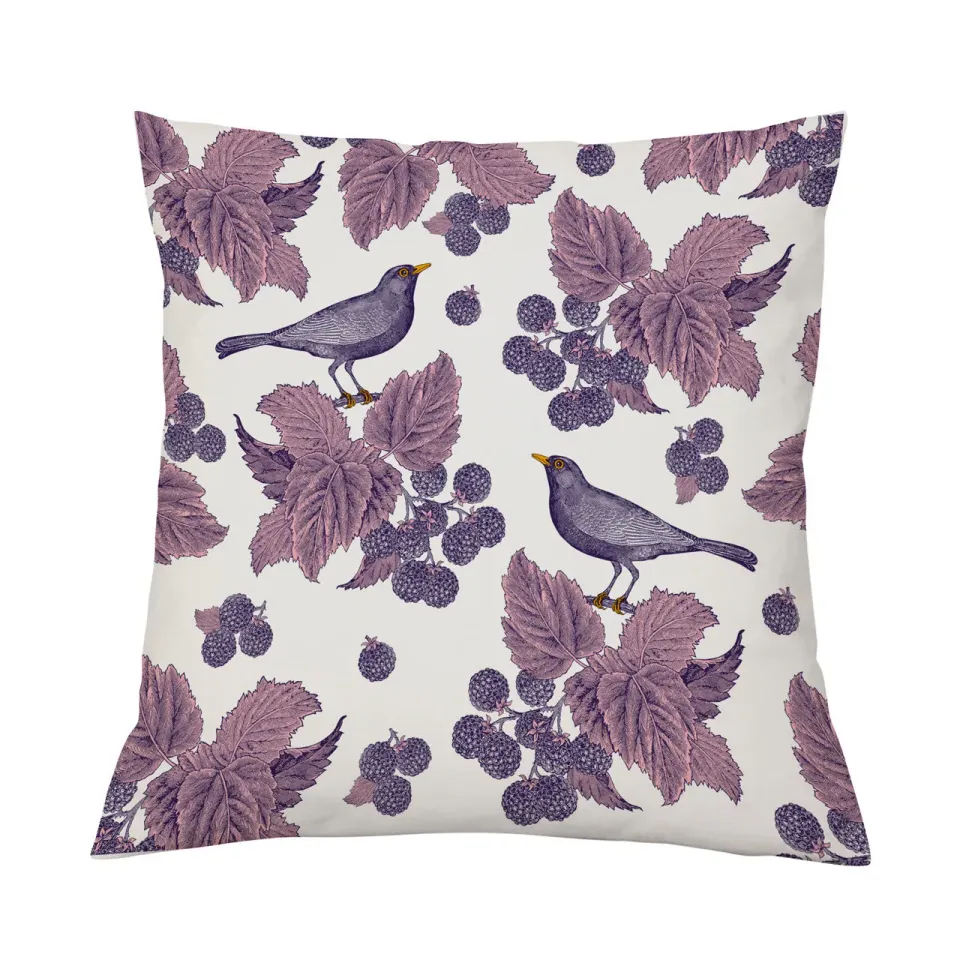 Thornback & Peel Blackbird & Bramble pudebetræk 45x45 hør