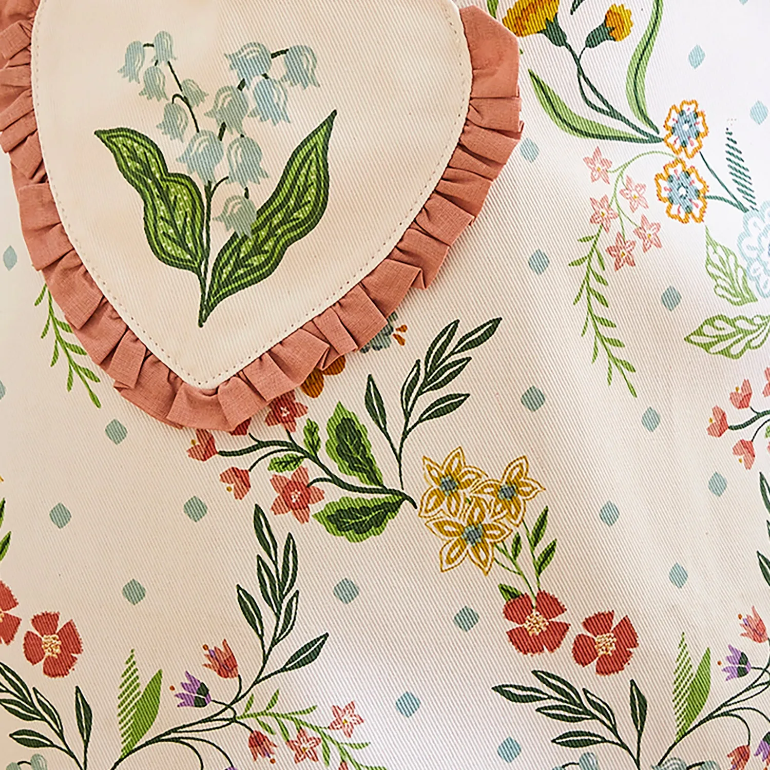 Ulster Weavers Petals & Prose forklæde pink 100% bomuld