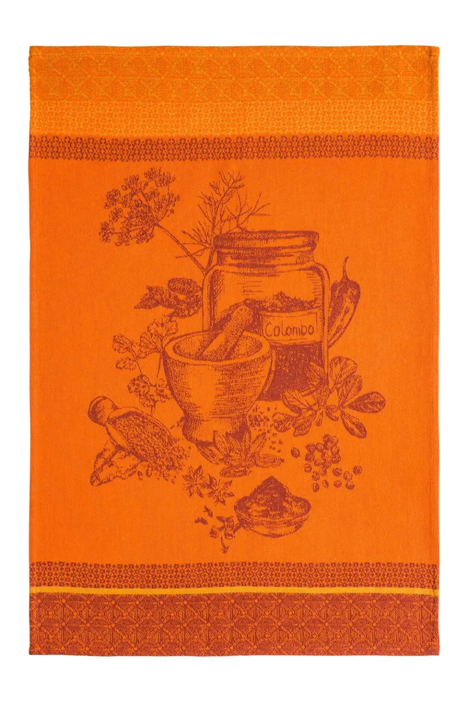 Coucke Colombo viskestykke 50x75 cm orange 100% bomuld