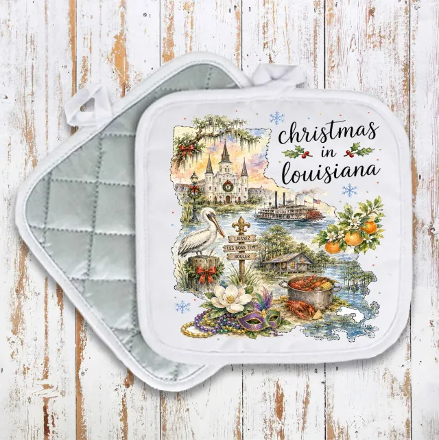 Avery Lane Gifts Christmas Louisiana grydelap 20x20 cm