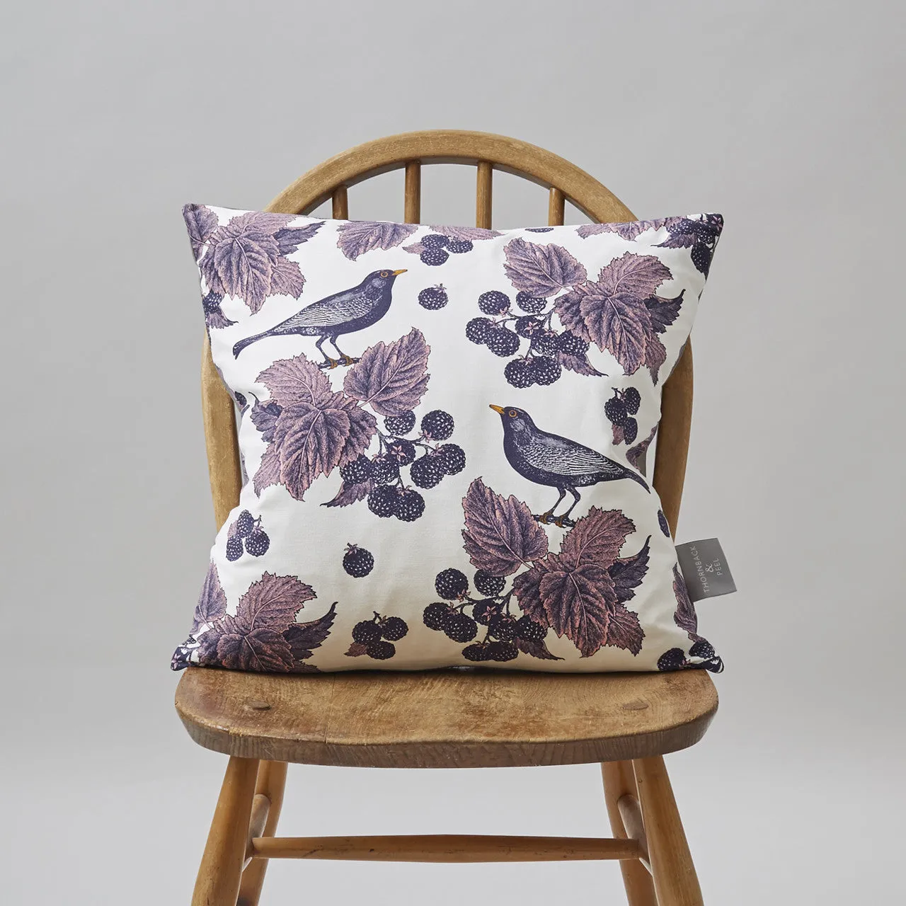 Thornback & Peel Blackbird & Bramble pudebetræk 45x45 hør
