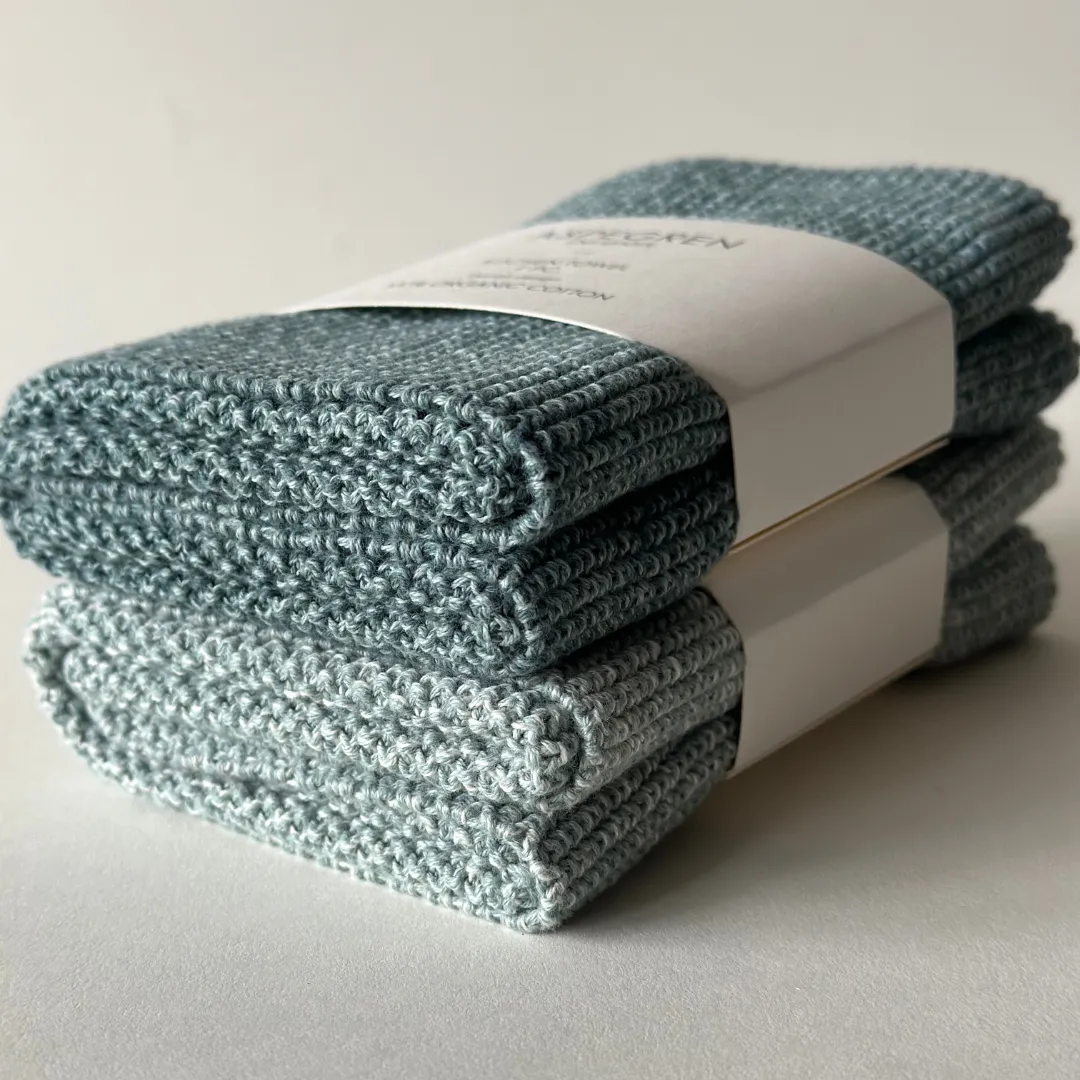 AspEgren Blend køkkenhåndklæde 40x50 cm seagreen bomuld