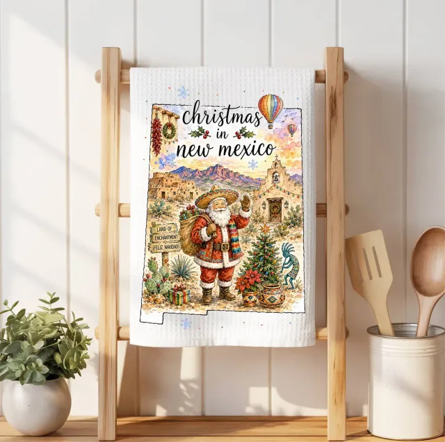 Avery Lane Gifts Christmas in New Mexico viskestykke jul