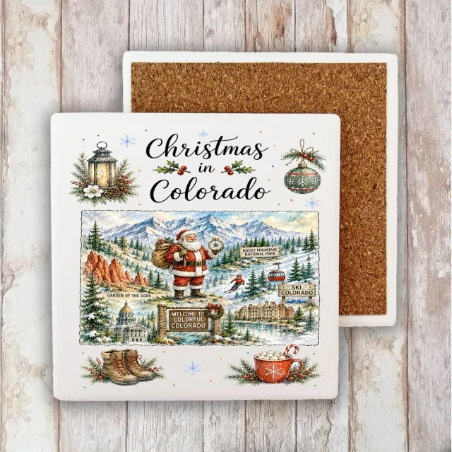 Avery Lane Gifts Christmas Colorado bordskåner sten
