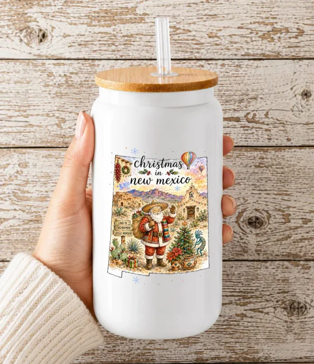 Avery Lane Gifts Christmas in New Mexico drikkeglas med låg 473 ml