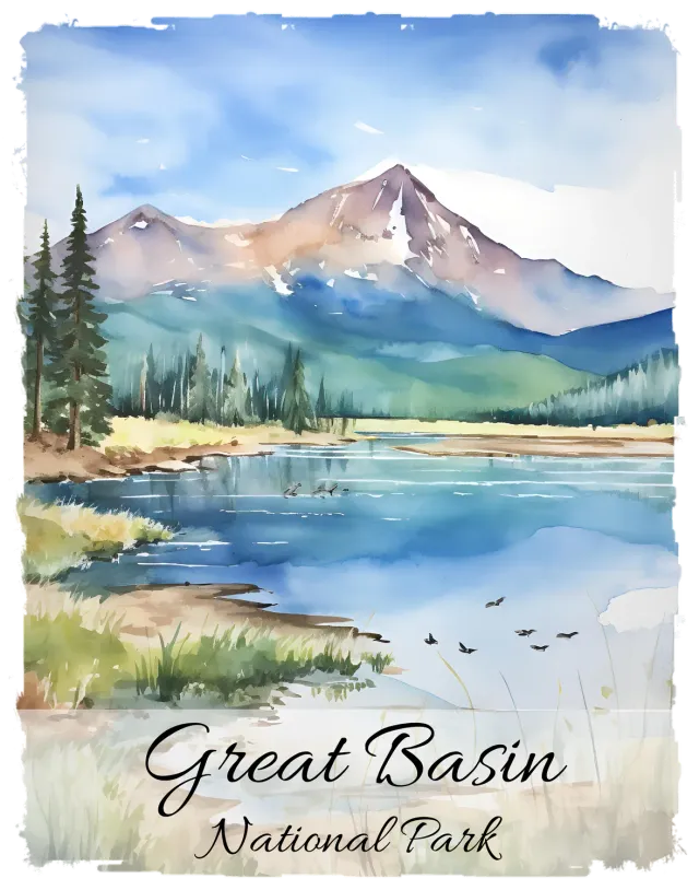 Avery Lane Gifts Great Basin souvenir Nevada print