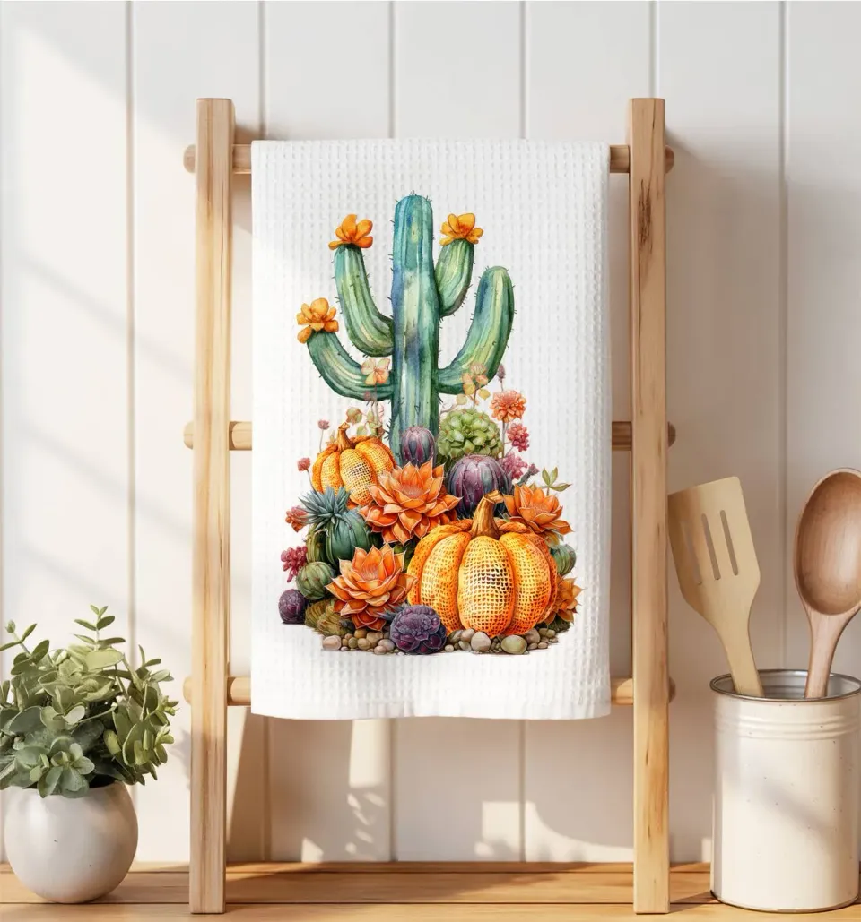 Avery Lane Gifts Pumpkin viskestykke 41x36 cm vaffelvæv