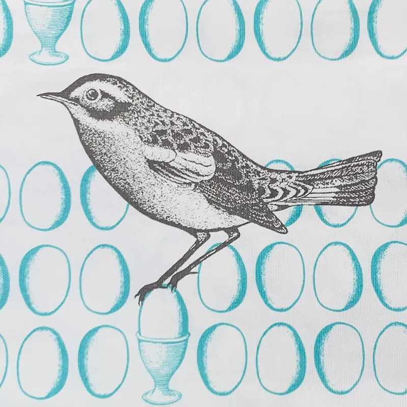 Thornback & Peel Bird & Egg viskestykke bomuld 50x70